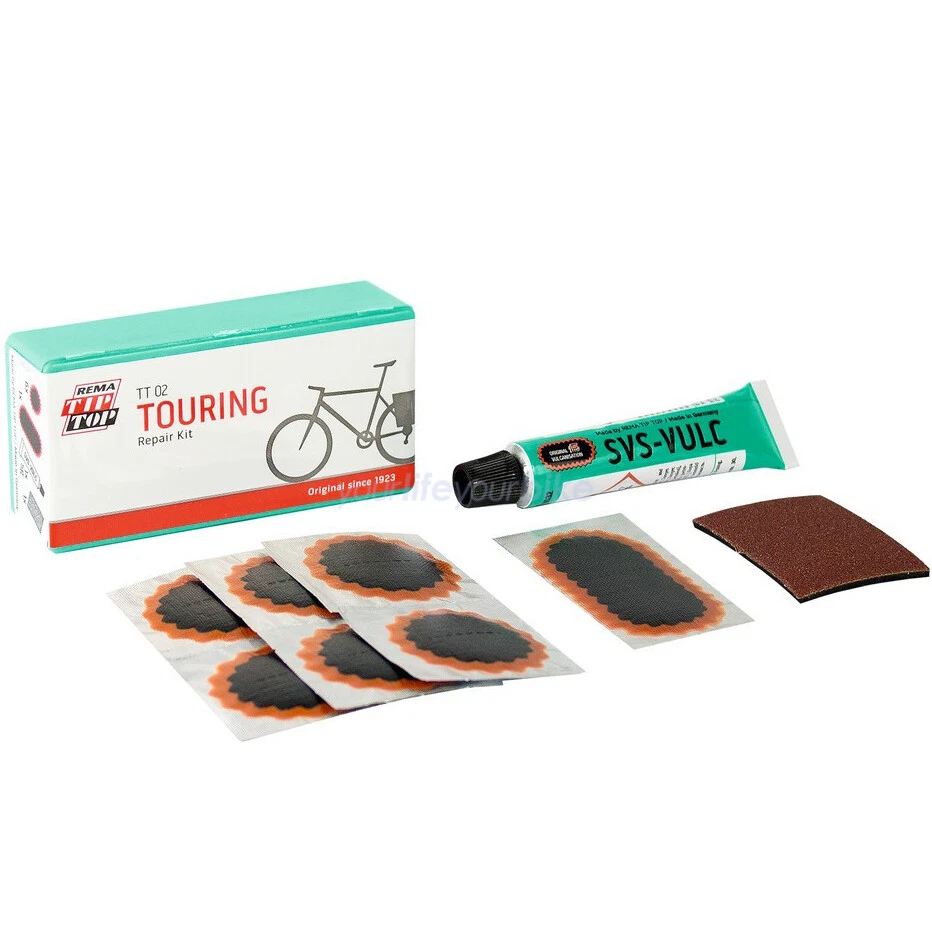 REMA TIP TOP 02 TOURING SCHLAUCH FLICKZEUG SET PANNEN REPARATUR FLICKEN FAHRRAD - Bild 1 von 1
