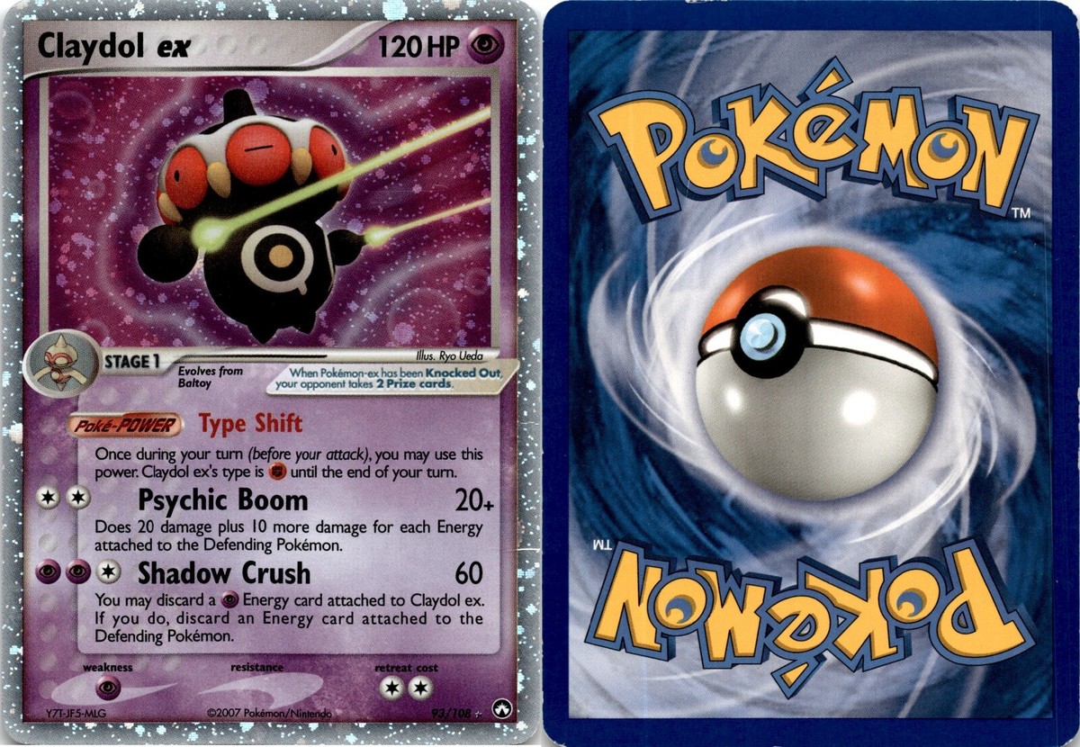 2007 Pokemon, Power Keepers, #93/108 Claydol EX, Holo Ultra Rare