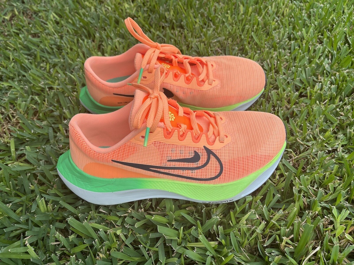 Size 8.5 - Nike Zoom Fly 5 Total Orange Ghost Green | eBay