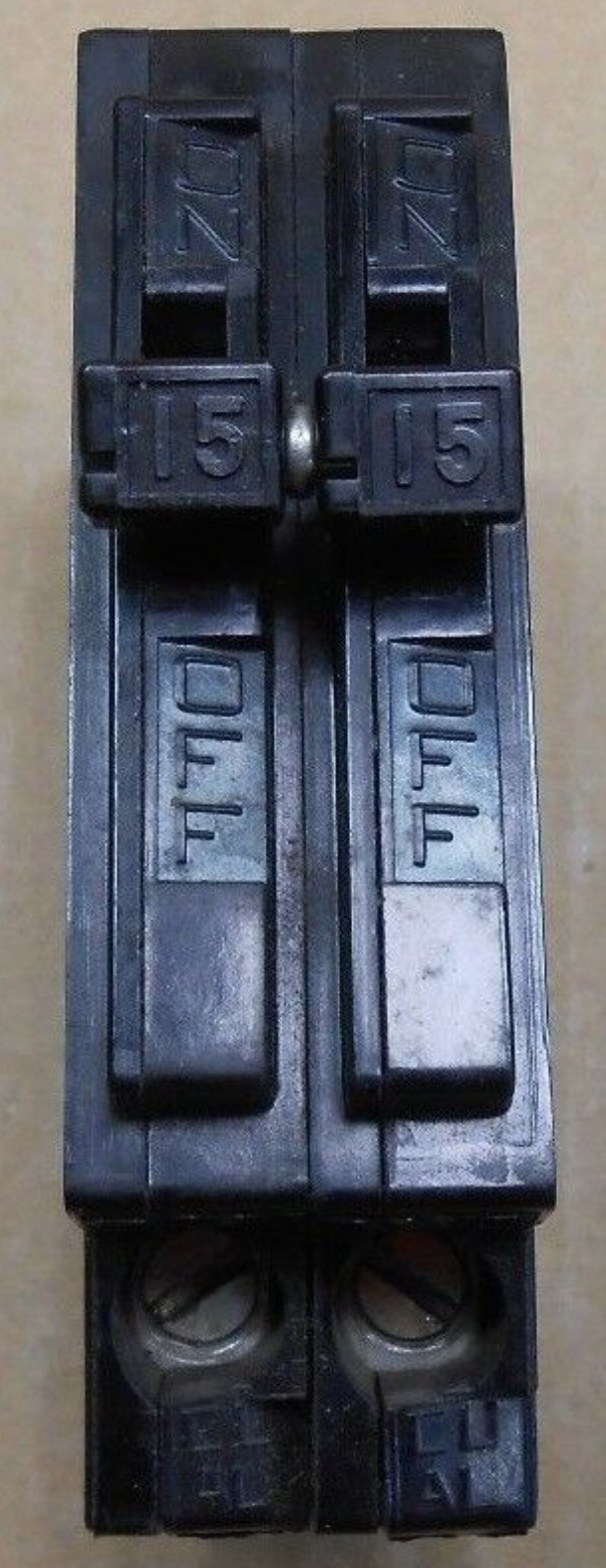 SYLVANIA A215 CIRCUIT BREAKER 15A 15 AMP 2P 2 POLE 240V 240 VOLT1 Pack 2 PCS