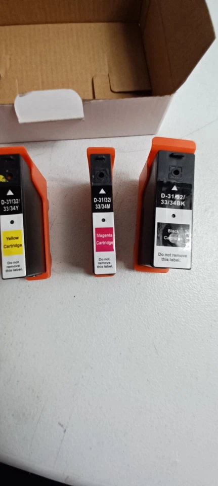 4-PACK Compatible Dell Series D-31/32/33/34 Ink Cartridges V525w V725w Printer - Image 3 of 4