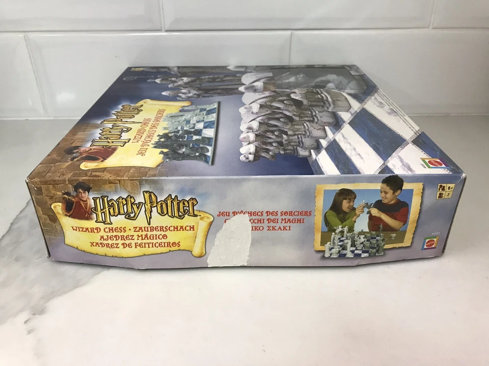 Harry Potter Wizard Chess Set 2002 Mattel Vintage Retro 2 Players 8+ Complete - Image 3 of 4