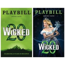 Wicked 20th Anniversary Playbills - Alyssa Fox / McKenzie Kurtz / Michele Pawk