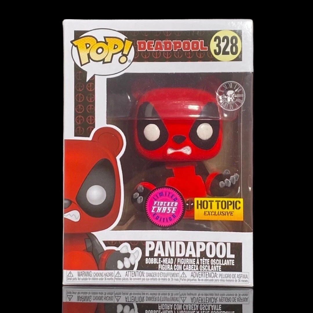 Funko Pop + Protector! Marvel #328 Deadpool Pandapool (Flocked) HT Chase  *Mint*