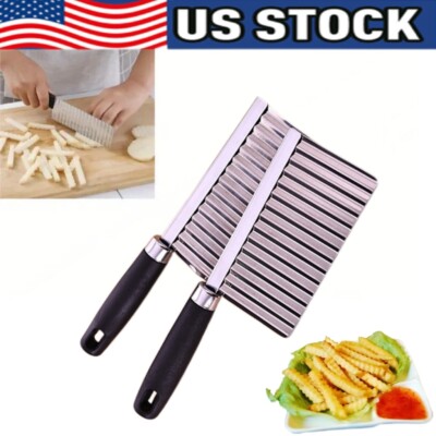 Crinkle Chopper, Wavy Potato Soap Cutting Tool French Fry Slicer US