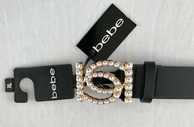 BEAUTIFUL BEBE BELT BLACK COLOR WITH A PRETTY ORNAMENT  display picture 3