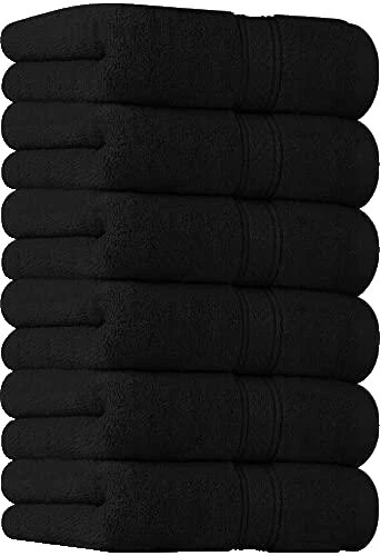 Black Bath Towel Sets