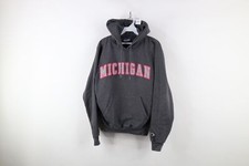 Vintage Champion Womens Small Spell Out Reflective University of Michigan Hoodie