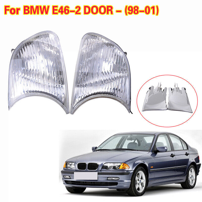Set Of Headlamps Angel Eyes BMW E46 1998-2001, 2 Doors, Black Set Of Headlamps Angel Eyes BMW E46 1998-2001, 2 Doors, Black