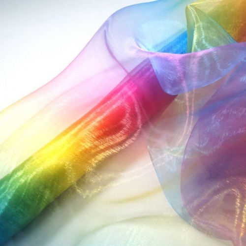 Rainbow Organza Fabric Fantasia Dress 