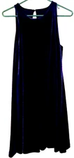 Cynthia Rowley dress size S women sleeveless  dark blue "velvet" material