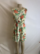 Alice + Olivia Floral Watercolor Open Back Dress Size M