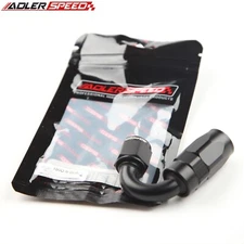 ADLERSPEED 150 Degree -6AN AN6 Hose End Fitting Swivel Fuel Oil Adapter Black US