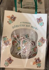 NEW Animal Crossing Sticker with paper bag green official Store