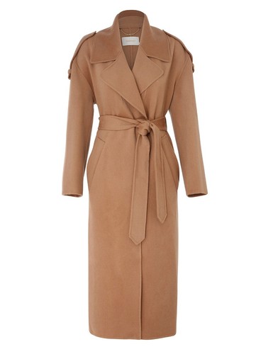 ZIMMERMANN NATURA BELTED LONG COAT