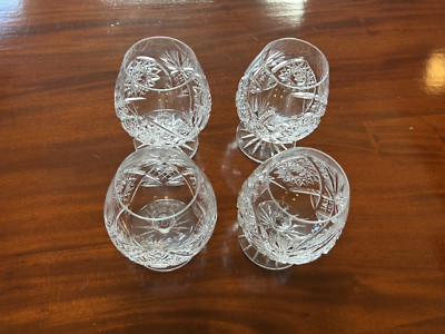 Vier Royal Edinburgh Kristall Schnaps Gläser