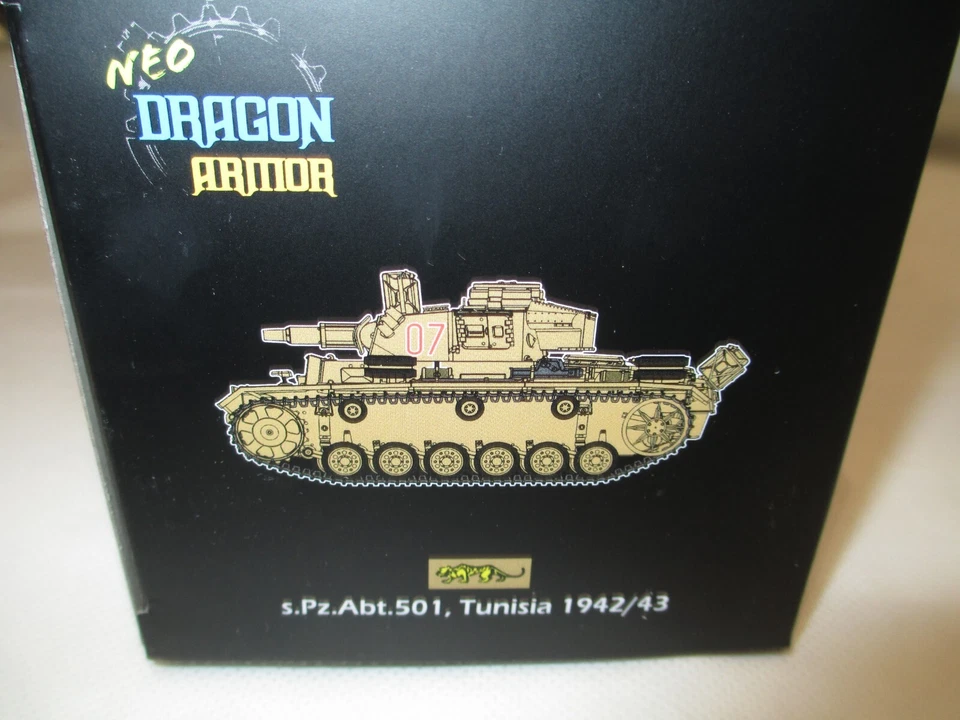 DRAGON 1:72 PZ.III AUSF.N DAK  S.PZ.ABT 501 TUNISIA 1943 - Image 2 of 2