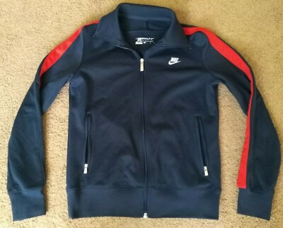 navy blue nike track jacket