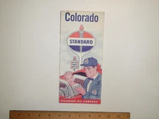 1959 Standard Oil Company Colorado Travel Road Map
