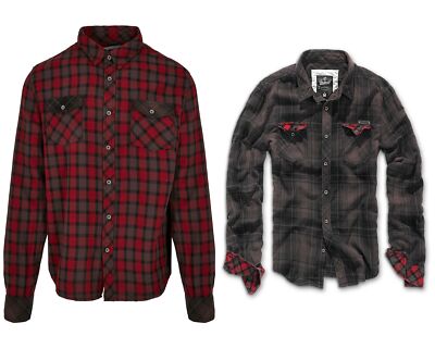Brandit Herren Flanellhemd Hemd Shirt Freizeithemd S-XXL