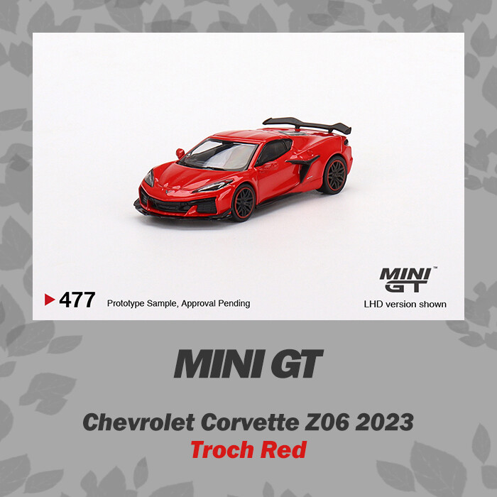 ミニカー MINI GT Chevrolet Corvette Z06 Torch Red 1/64 MINI GT CHEVROLET CORVETTE C8 ZO6 TORCH RED CHASE CAR