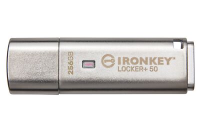 Ironkey Locker+ 50 256GB Encrypted USB Flash Drive | USB 3.2 Gen 1 | XTS-AES ...