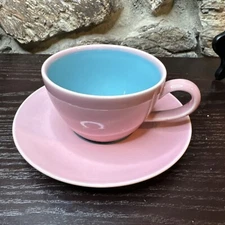 Lindt Stymeist Colorways Tea Cup & Saucer Pink Turquoise