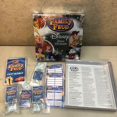 FAMILY FEUD Disney Edition 100% Complete 2016 Cardinal Board Game