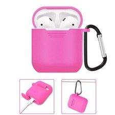 For AirPods Case Charging Earphone Protective Skin Cover Holder Bag Silicone Red