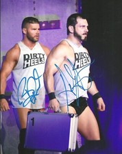 M381  Bobby Roode  Austin Aries  signed vintage Wrestling Photo w/COA **BONUS**