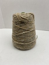 Large Wool Blend Yarn Cone Varigated Tan 1 pound