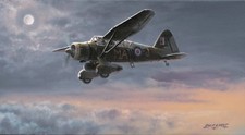 Limited Aviation Print They Landed by Moonlight by Philip West (Lysander)
