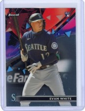 2021 TOPPS FINEST RC ROOKIE EVAN WHITE #99 MARINERS MINT 