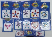 Deluxe Body Jewels Lot Of 24 Carnival, Party Toys, Favors 14106