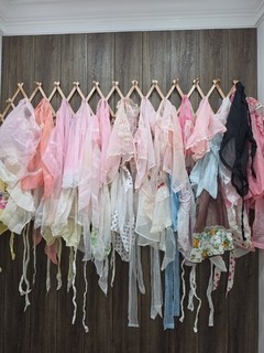 Lot 25 Vintage Sheer Aprons Organza Chiffon Cotton Lace Hostess Pastel Retro