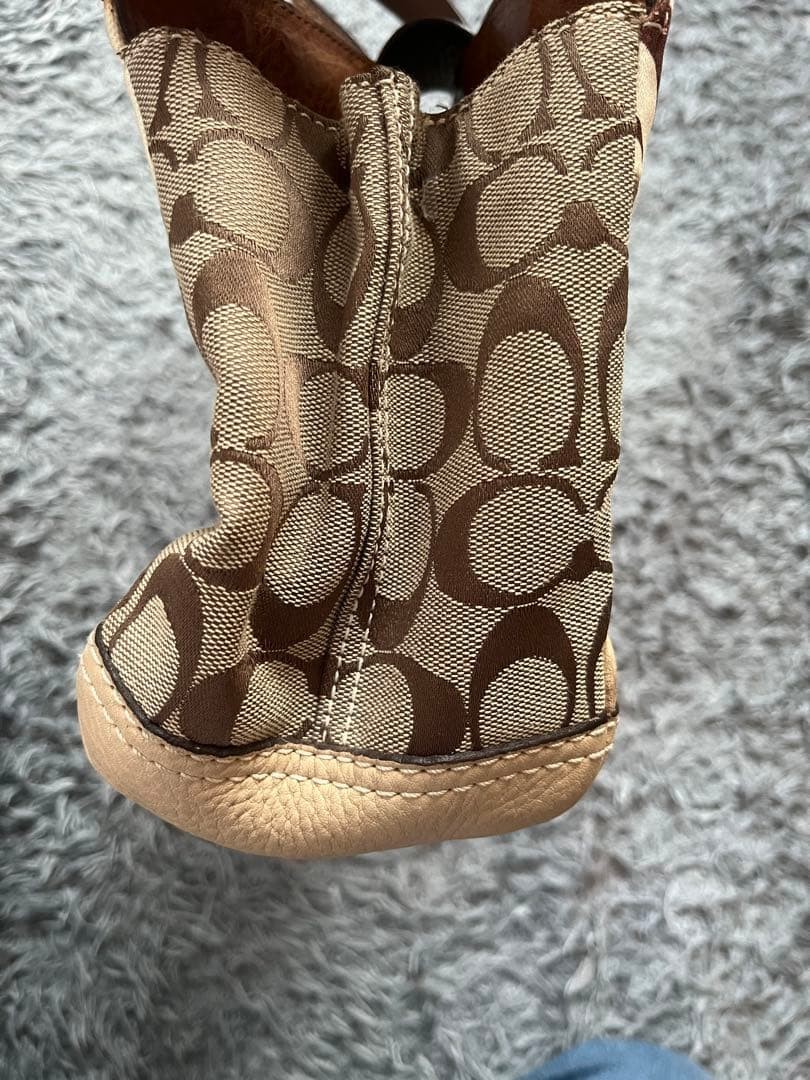 Coach Suede Patchwork Turnlock Bag Multi Color Ze… - image 12