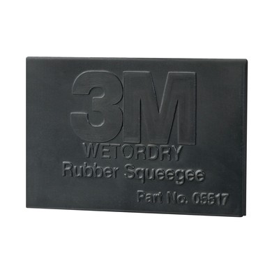 3M 05517 3M Wetordry Rubber Squeegee Filler Putty Applicator 2'' x 4'' Box of 50