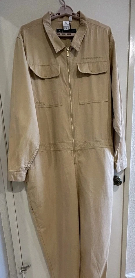 Puma X Lauren London Boiler Suit 4XL Has Alterations Cropped Leg Gathered Waist - image 2 of 4