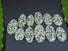 406Cts. Natural Dalmation Jasper Oval Cabochon Loose Gemstone 11 Pcs Lot A697