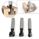 1/4 Zoll Schaft TCT Schlüsselloch T-Nutfräser für 3/8" 5/16" für Holzfräser-Set