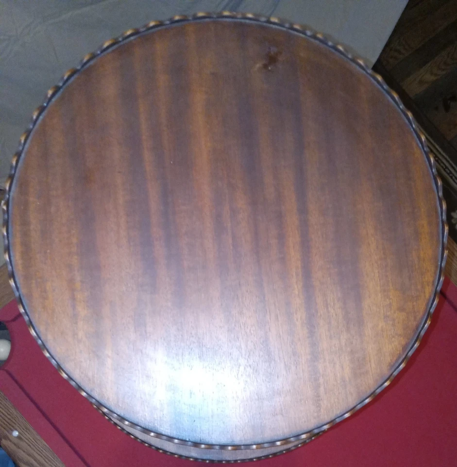 Mesa lateral Imperial Grand Rapids mogno duas camadas - Imagem 2 de 4