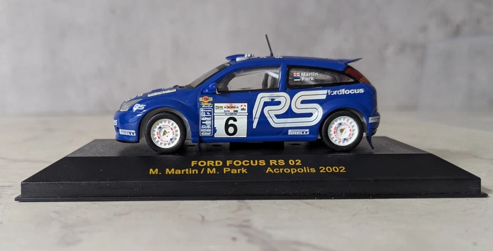 IXO Ford Focus RS #6 Acropolis Rally 2002 M.Martin RAM089 escala 1:43 en caja Foto 2 de 4