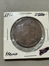 🇫🇷 1792 France 2 Sols — Louis XVI “Sitting Liberty” Type 