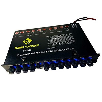 BREQ7 7 Bands Parametric Equalizer for Car Audio Stereo Amp Sub High Level Sp...