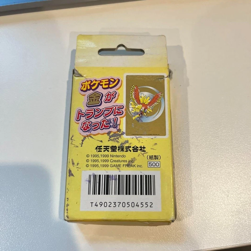 Carte da gioco Pokemon Poker Ho-Oh Deck Oro Giapponese 1999 Nintendo Japan Usate - Immagine 2 di 2