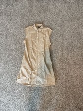 GAP Sleeveless Utility Poplin Mini Shirtdress with Cutout Back