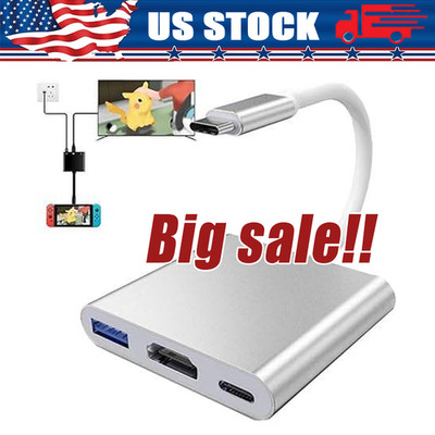 USB Type C to HDMI HDTV TV Cable Adapter Converter For USB-C Phone Tablet Lot