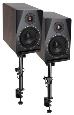 (2) Rockville APM5D v2 5.25'' Powered Studio Monitors w/USB/Bluetooth+Desk Stands