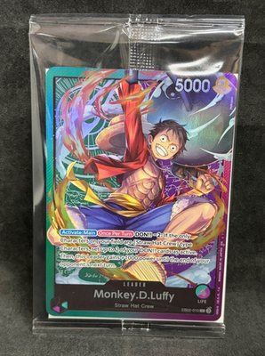 Monkey D Luffy EB02-010 Leader Sound Loader Promo One Piece Card