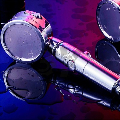 1PC High Pressure Handheld Shower Head Detachable ON/OFF Switch + Hose + Holder 
